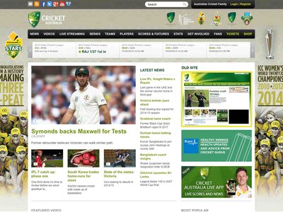 Project Cricket Australia UX Design
